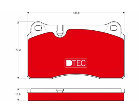 Kit de plaquettes de frein, frein à disque DTEC COTEC GDB1670DTE TRW