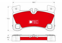 Kit de plaquettes de frein, frein à disque DTEC COTEC GDB1775DTE TRW