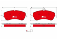 Kit de plaquettes de frein, frein à disque DTEC COTEC GDB1798DTE TRW