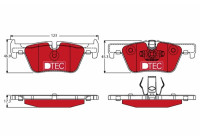 Kit de plaquettes de frein, frein à disque DTEC COTEC GDB1919DTE TRW
