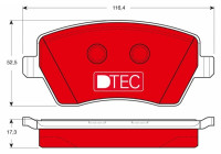 Kit de plaquettes de frein, frein à disque DTEC COTEC GDB3332DTE TRW