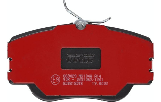 Kit de plaquettes de frein, frein à disque DTEC COTEC GDB818DTE TRW, Image 3