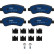 Kit de plaquettes de frein, frein à disque ELECTRIC BLUE GDB1463BTE TRW