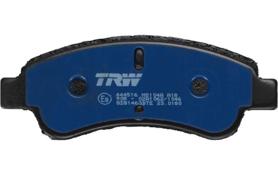 Kit de plaquettes de frein, frein à disque ELECTRIC BLUE GDB1463BTE TRW, Image 3