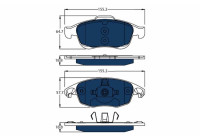 Kit de plaquettes de frein, frein à disque ELECTRIC BLUE GDB1690BTE TRW