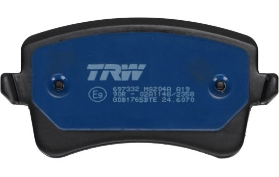 Kit de plaquettes de frein, frein à disque ELECTRIC BLUE GDB1765BTE TRW, Image 3