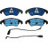 Kit de plaquettes de frein, frein à disque ELECTRIC BLUE GDB1768BTE TRW