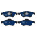 Kit de plaquettes de frein, frein à disque ELECTRIC BLUE GDB1789BTE TRW