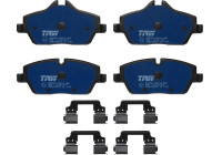 Kit de plaquettes de frein, frein à disque ELECTRIC BLUE GDB2038BTE TRW