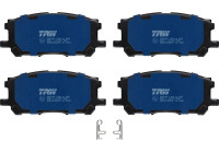 Kit de plaquettes de frein, frein à disque ELECTRIC BLUE GDB3338BTE TRW