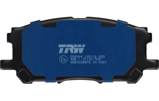 Kit de plaquettes de frein, frein à disque ELECTRIC BLUE GDB3338BTE TRW, Image 3
