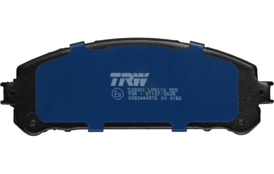 Kit de plaquettes de frein, frein à disque ELECTRIC BLUE GDB3484BTE TRW, Image 3