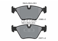 Kit de plaquettes de frein, frein à disque epad 2199081 Textar