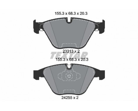 Kit de plaquettes de frein, frein à disque epad 2331381 Textar