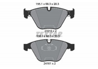 Kit de plaquettes de frein, frein à disque epad 2331382 Textar