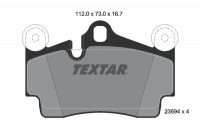 Kit de plaquettes de frein, frein à disque epad 2369481 Textar