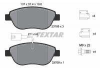Kit de plaquettes de frein, frein à disque epad 2370881 Textar