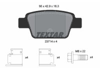 Kit de plaquettes de frein, frein à disque epad 2371481 Textar