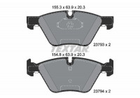Kit de plaquettes de frein, frein à disque epad 2379381 Textar