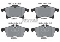 Kit de plaquettes de frein, frein à disque epad 2383281 Textar