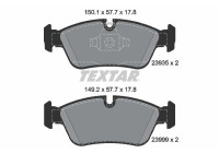 Kit de plaquettes de frein, frein à disque epad 2393581 Textar