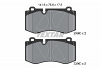 Kit de plaquettes de frein, frein à disque epad 2396081 Textar