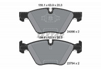 Kit de plaquettes de frein, frein à disque epad 2409681 Textar