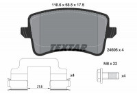 Kit de plaquettes de frein, frein à disque epad 2460681 Textar