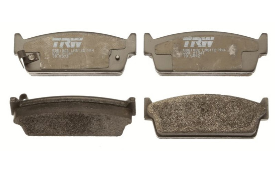 Kit de plaquettes de frein, frein à disque GDB1002 TRW, Image 3