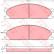 Kit de plaquettes de frein, frein à disque GDB1017 TRW