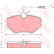 Kit de plaquettes de frein, frein à disque GDB1051 TRW