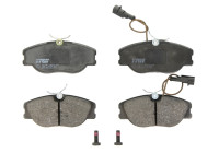 Kit de plaquettes de frein, frein à disque GDB1058 TRW