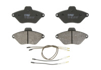 Kit de plaquettes de frein, frein à disque GDB1102 TRW