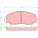 Kit de plaquettes de frein, frein à disque GDB1134 TRW, Vignette 2