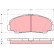 Kit de plaquettes de frein, frein à disque GDB1135 TRW, Vignette 2