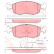 Kit de plaquettes de frein, frein à disque GDB1208 TRW