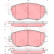 Kit de plaquettes de frein, frein à disque GDB1241 TRW