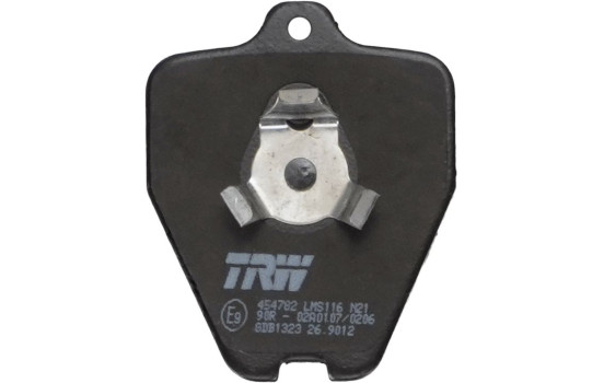 Kit de plaquettes de frein, frein à disque GDB1323 TRW, Image 4