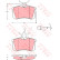 Kit de plaquettes de frein, frein à disque GDB1417 TRW