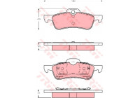 Kit de plaquettes de frein, frein à disque GDB1477 TRW