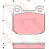 Kit de plaquettes de frein, frein à disque GDB1493 TRW