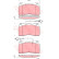 Kit de plaquettes de frein, frein à disque GDB1603 TRW