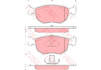 Kit de plaquettes de frein, frein à disque GDB1618 TRW