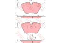 Kit de plaquettes de frein, frein à disque GDB1619 TRW