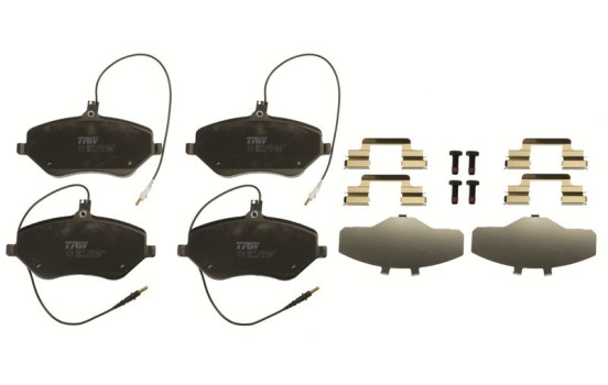 Kit de plaquettes de frein, frein à disque GDB1663 TRW, Image 3