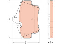Kit de plaquettes de frein, frein à disque GDB1758 TRW
