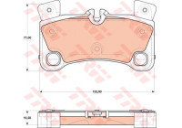 Kit de plaquettes de frein, frein à disque GDB1775 TRW