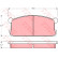 Kit de plaquettes de frein, frein à disque GDB194 TRW