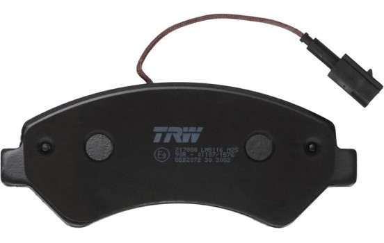 Kit de plaquettes de frein, frein à disque GDB2072 TRW, Image 3