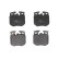 Kit de plaquettes de frein, frein à disque GDB2147 TRW